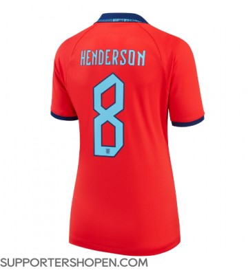 England Jordan Henderson #8 Borta Matchtröja Dam VM 2022 Kortärmad